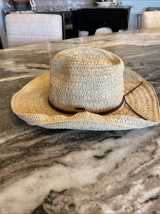 Roxy Accessories - Roxy Natural Straw Sun Hat with Brown Band